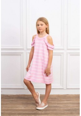 TopHat розовое летнее платье 19058